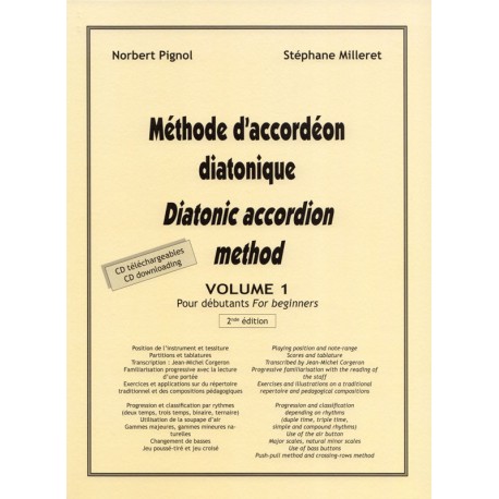 Diatonic accordion method vol. 1