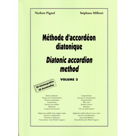 Méthode d'accordéon diatonique volume 3
